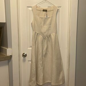 White tweed dress